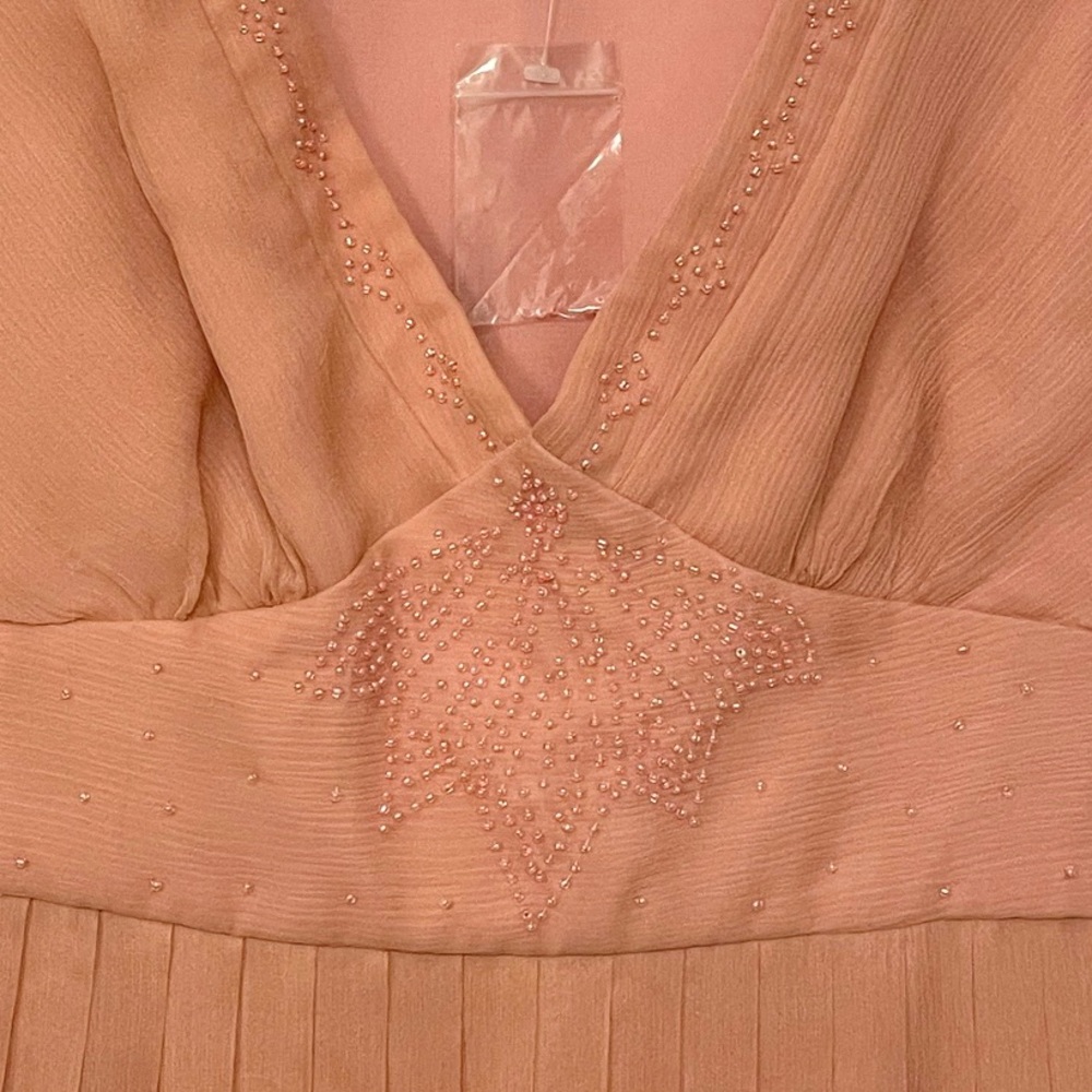 New With Tags - BCBG Paris 100% Silk Blush Dress - Picture 4 of 8